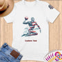 Physical Item S / White Water Polo Flight ~ Limited Edition 2024 "USA Excellence" ~ Personalized Softstyle T-Shirt