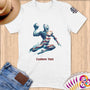 Physical Item S / White Water Polo Patrio ~ Limited Edition 2024 "USA Excellence" ~ Personalized Softstyle T-Shirt
