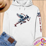 Physical Item S / White Winged Athlete Dynamic Sports~Limited Edition 2024 "USA Excellence" ~ Personalized Premium Hoodie
