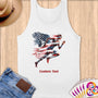 Physical Item S / White Winged Runner~Limited Edition 2024 "USA Excellence" ~ Customizable Supersoft Tank Top