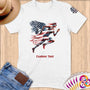Physical Item S / White Winged Runner~Limited Edition 2024 "USA Excellence" ~ Personalized Softstyle T-Shirt