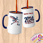 Physical Item 15oz / Blue Winged Soccer Player~Limited Edition 2024 "USA Excellence" ~ Customized Large 15oz Mug
