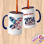 Physical Item 15oz / Blue Winged Wheels~Limited Edition 2024 "USA Excellence" ~ Customized Large 15oz Mug