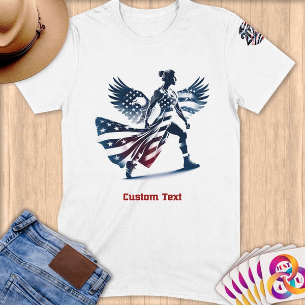 Physical Item S / White Winged Wrestler~Limited Edition 2024 "USA Excellence" ~ Personalized Softstyle T-Shirt