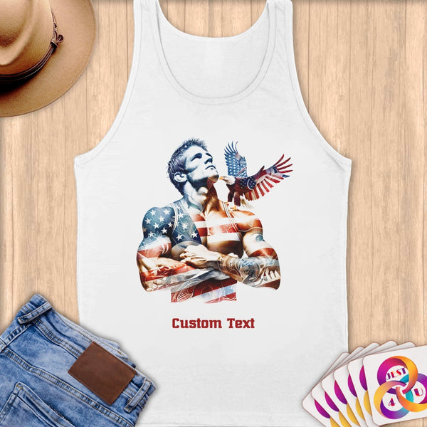 Physical Item S / White Wrestler Dreams~Limited Edition 2024 "USA Excellence" ~ Customizable Supersoft Tank Top
