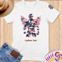 Physical Item S / White Wrestling eagle~Limited Edition 2024 "USA Excellence" ~ Personalized Softstyle T-Shirt