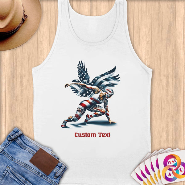 Physical Item S / White Wrestling Star~Limited Edition 2024 "USA Excellence" ~ Customizable Supersoft Tank Top