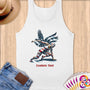 Physical Item S / White Wrestling Star~Limited Edition 2024 "USA Excellence" ~ Customizable Supersoft Tank Top