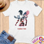 Physical Item S / White Wrestling Wings~Limited Edition 2024 "USA Excellence" ~ Personalized Softstyle T-Shirt